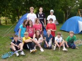 Kids beim Zeltlager Kids beim Zeltlager